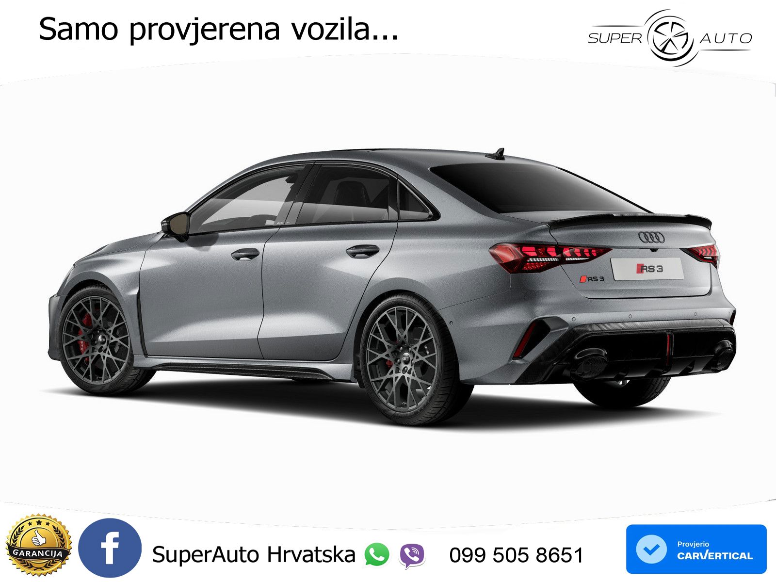Audi RS3 Sedan 2.5 TFSI (400 KS) quattro S tronic LED+GR SJED+ACC
