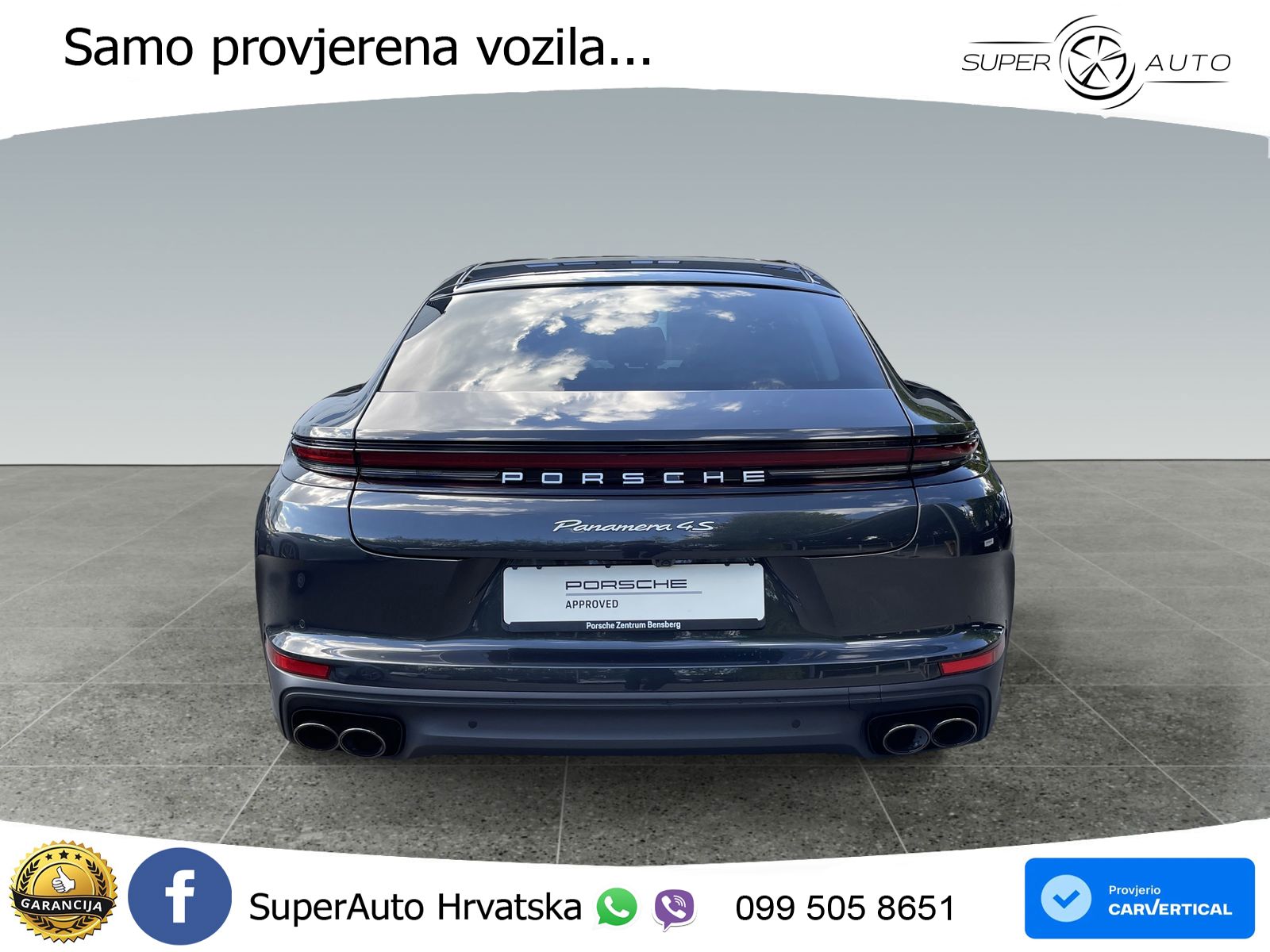 Porsche Panamera 4S 2.9 V6 (544 KS) E-Hybrid PDK ACC+HEAD+4xGR SJED+360+PANO