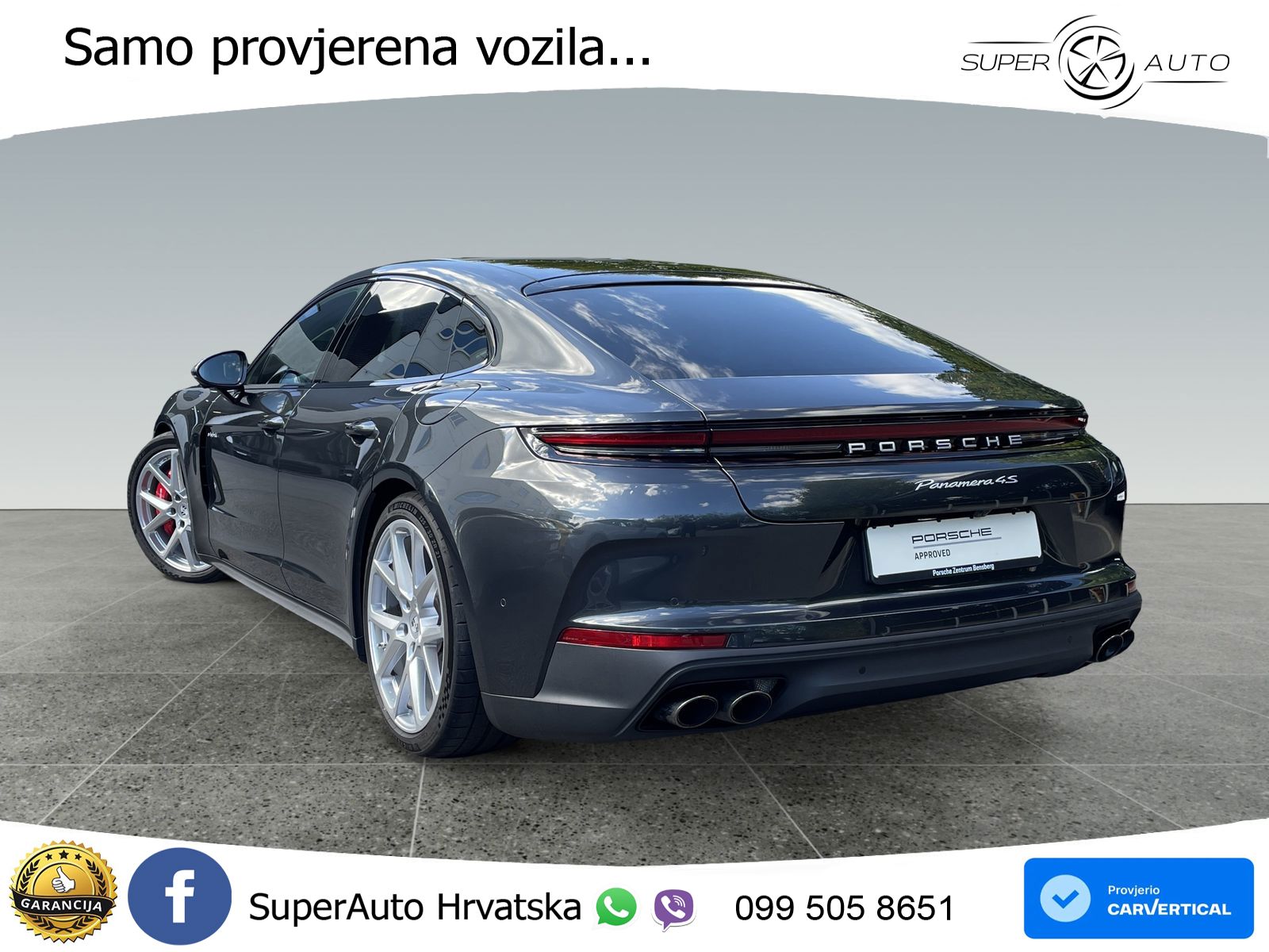 Porsche Panamera 4S 2.9 V6 (544 KS) E-Hybrid PDK ACC+HEAD+4xGR SJED+360+PANO