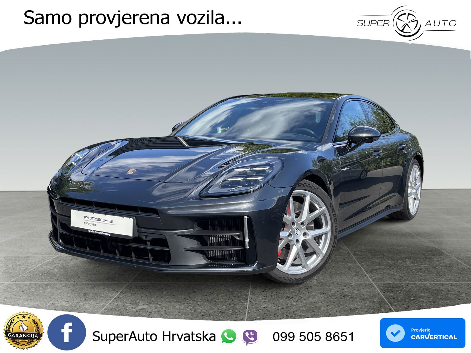 Porsche Panamera 4S 2.9 V6 (544 KS) E-Hybrid PDK ACC+HEAD+4xGR SJED+360+PANO
