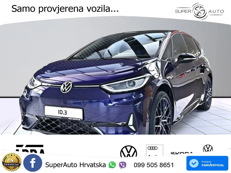 Volkswagen ID.3 GTX Performance 84 kWh (326 KS) LED+GR SJED+ACC