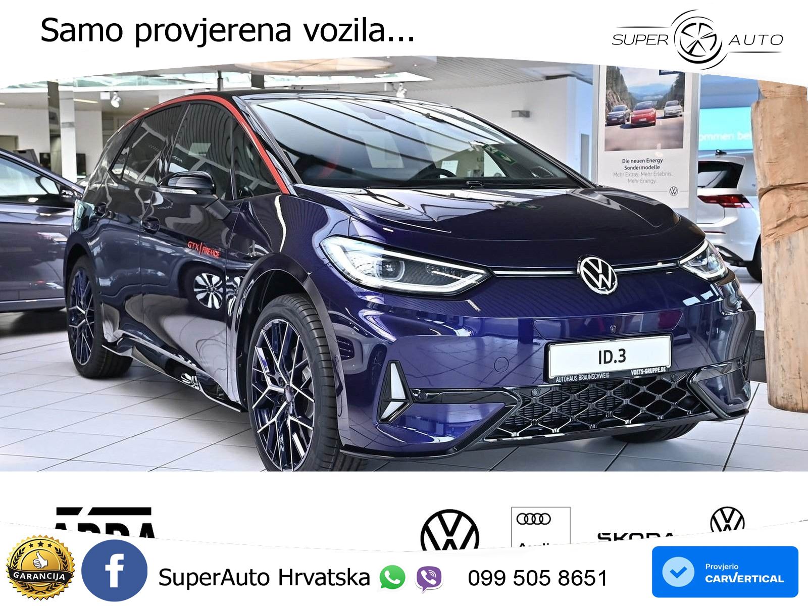 Volkswagen ID.3 GTX Performance 84 kWh (326 KS) LED+GR SJED+ACC