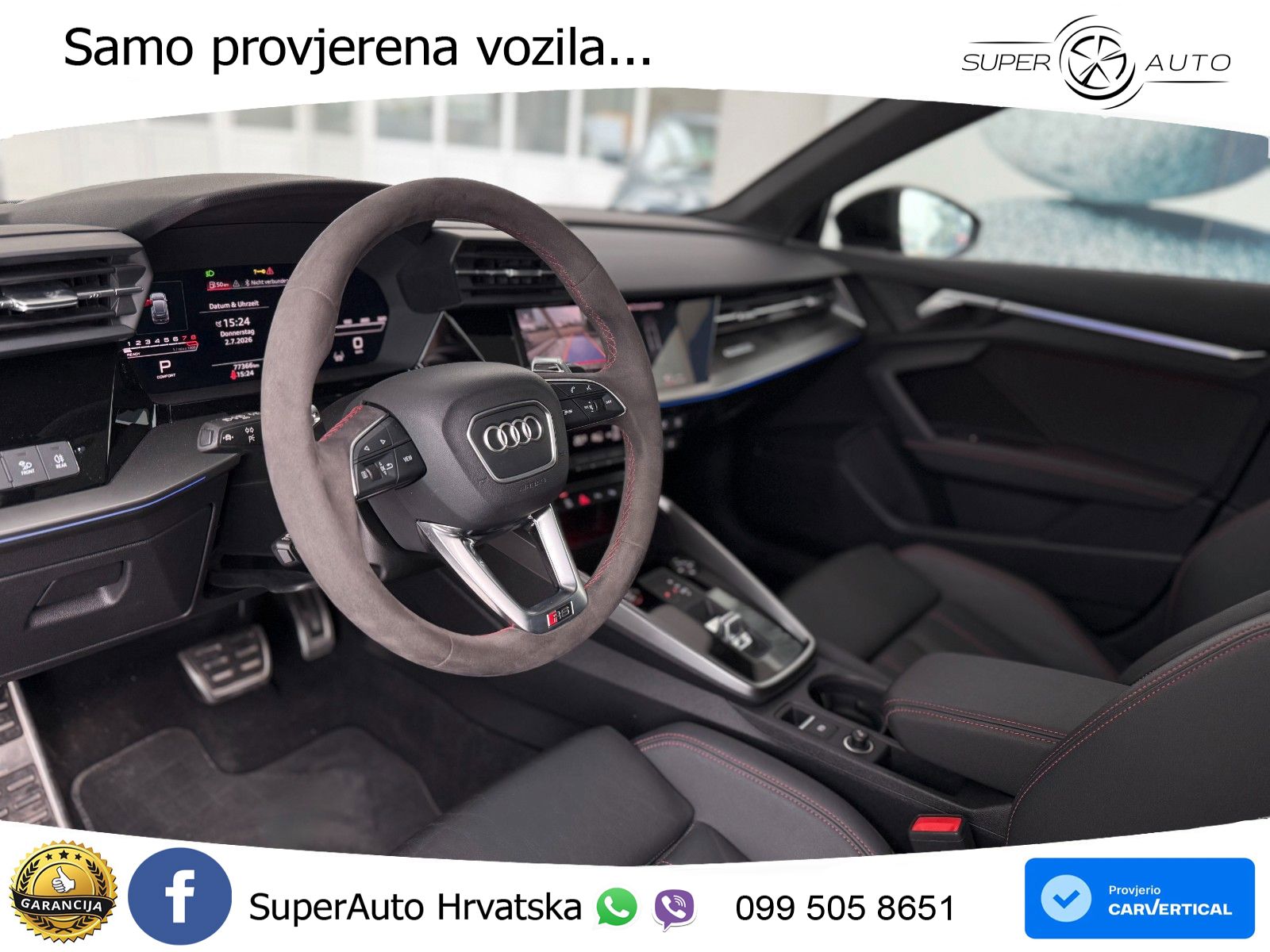 Audi RS3 Sportback 2.5 TFSI (400 KS) quattro S tronic LED+GR SJED+ACC