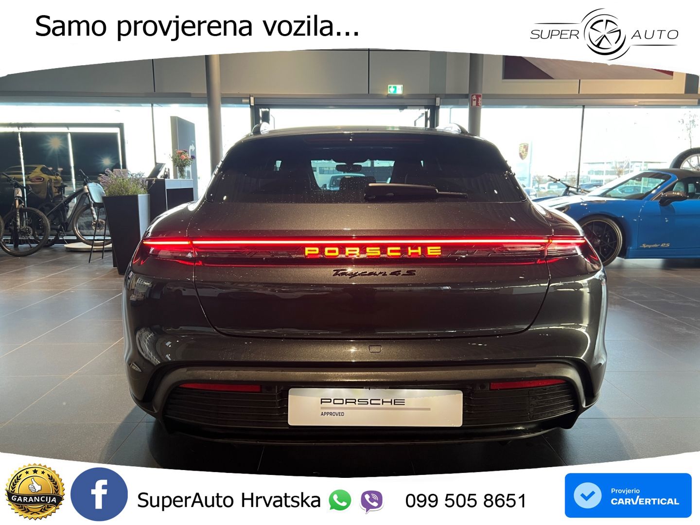 Porsche Taycan Sport Turismo 4S 105 kWh (598 KS)
