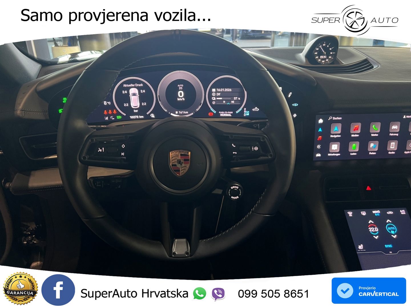 Porsche Taycan Sport Turismo 4S 105 kWh (598 KS)