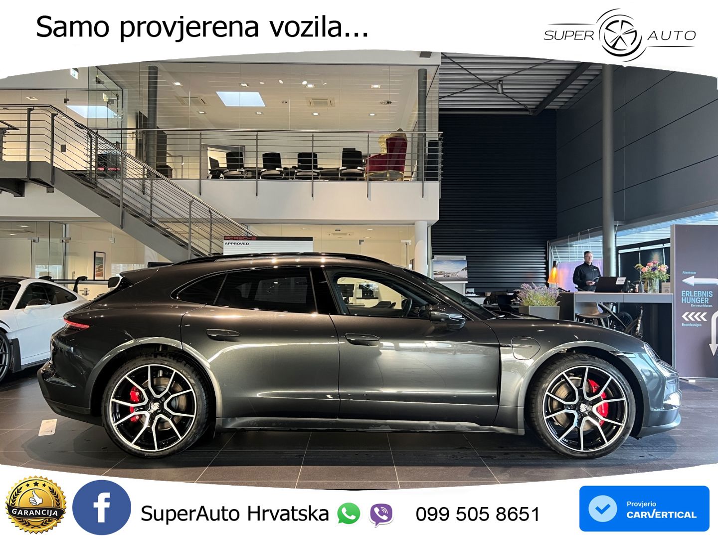 Porsche Taycan Sport Turismo 4S 105 kWh (598 KS)