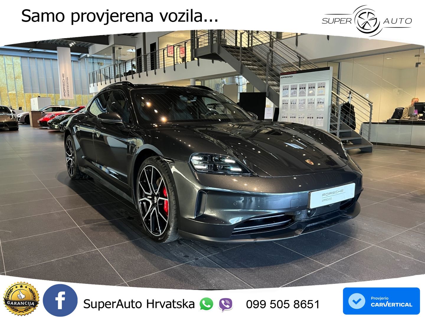 Porsche Taycan Sport Turismo 4S 105 kWh (598 KS)