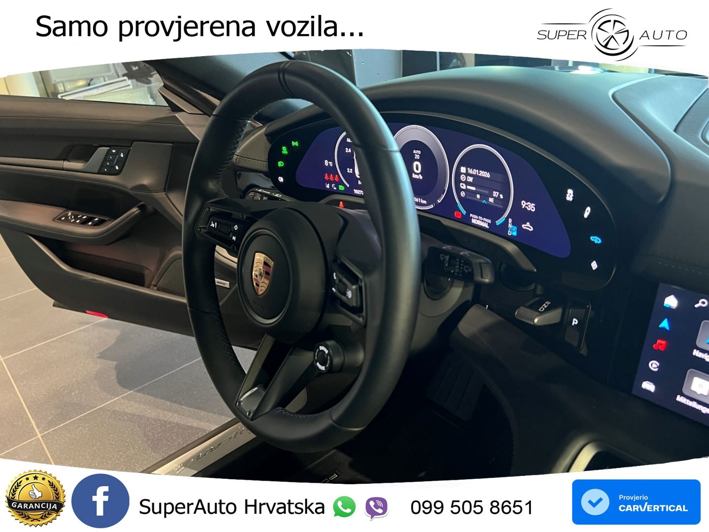Porsche Taycan Sport Turismo 4S 105 kWh (598 KS)