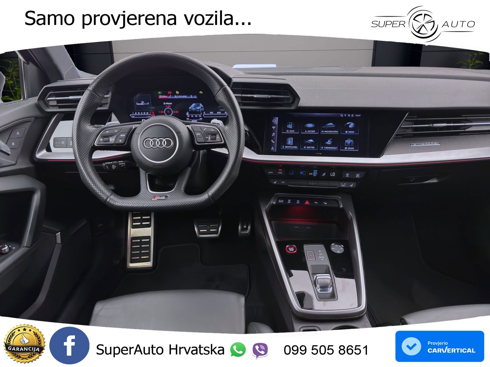 Audi RS3 Sportback 2.5 TFSI (400 KS) quattro S tronic LED+GR SJED+ACC