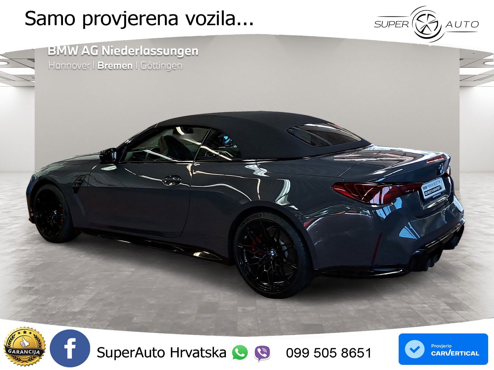 BMW M4 Convertible Competition 3.0 (530 KS) xDrive Steptronic LED+GR SJED+ACC