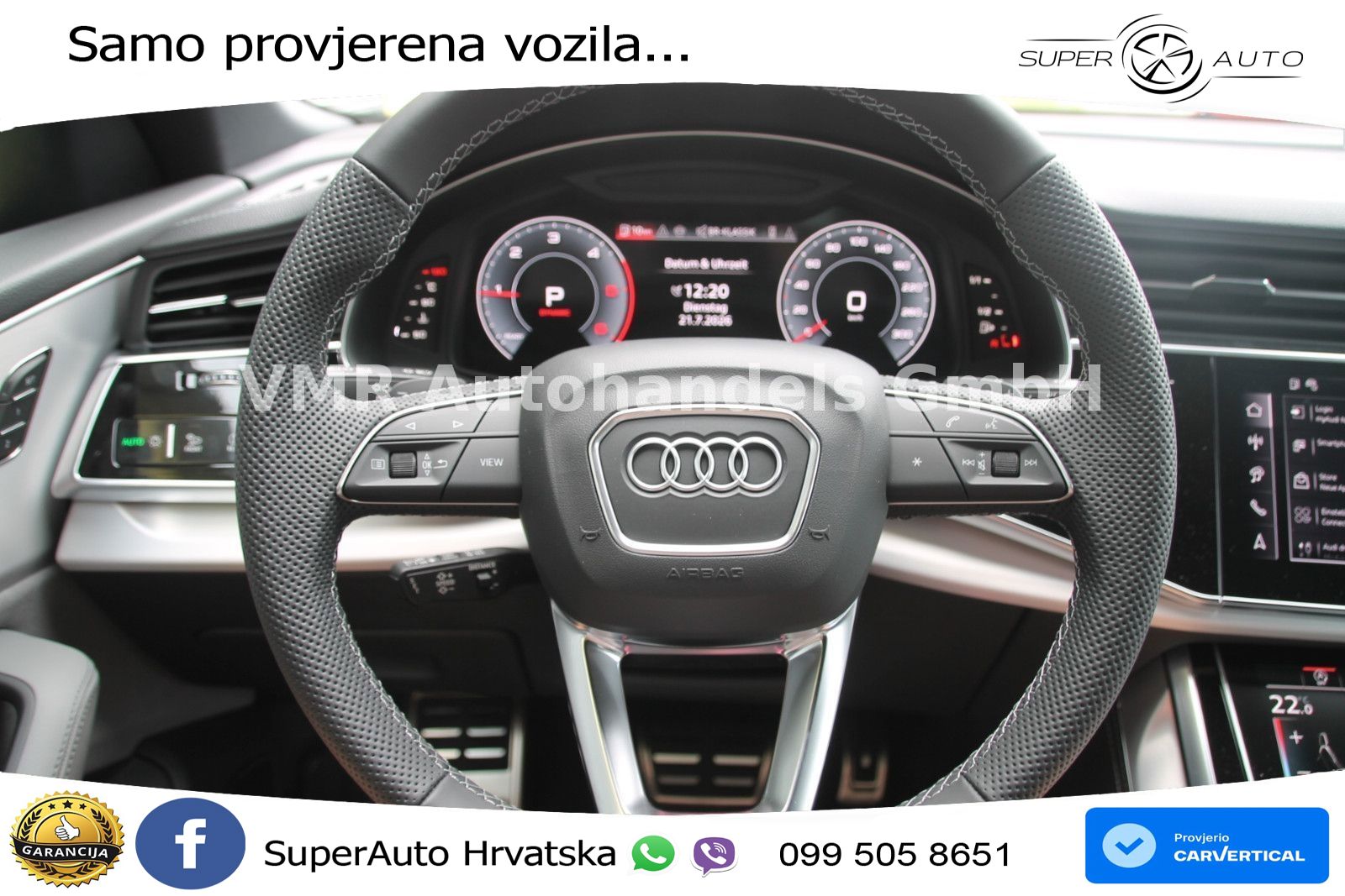 Audi Q8 50 TDI V6 (286 KS) quattro Tiptronic S line LED+GR SJED+ACC