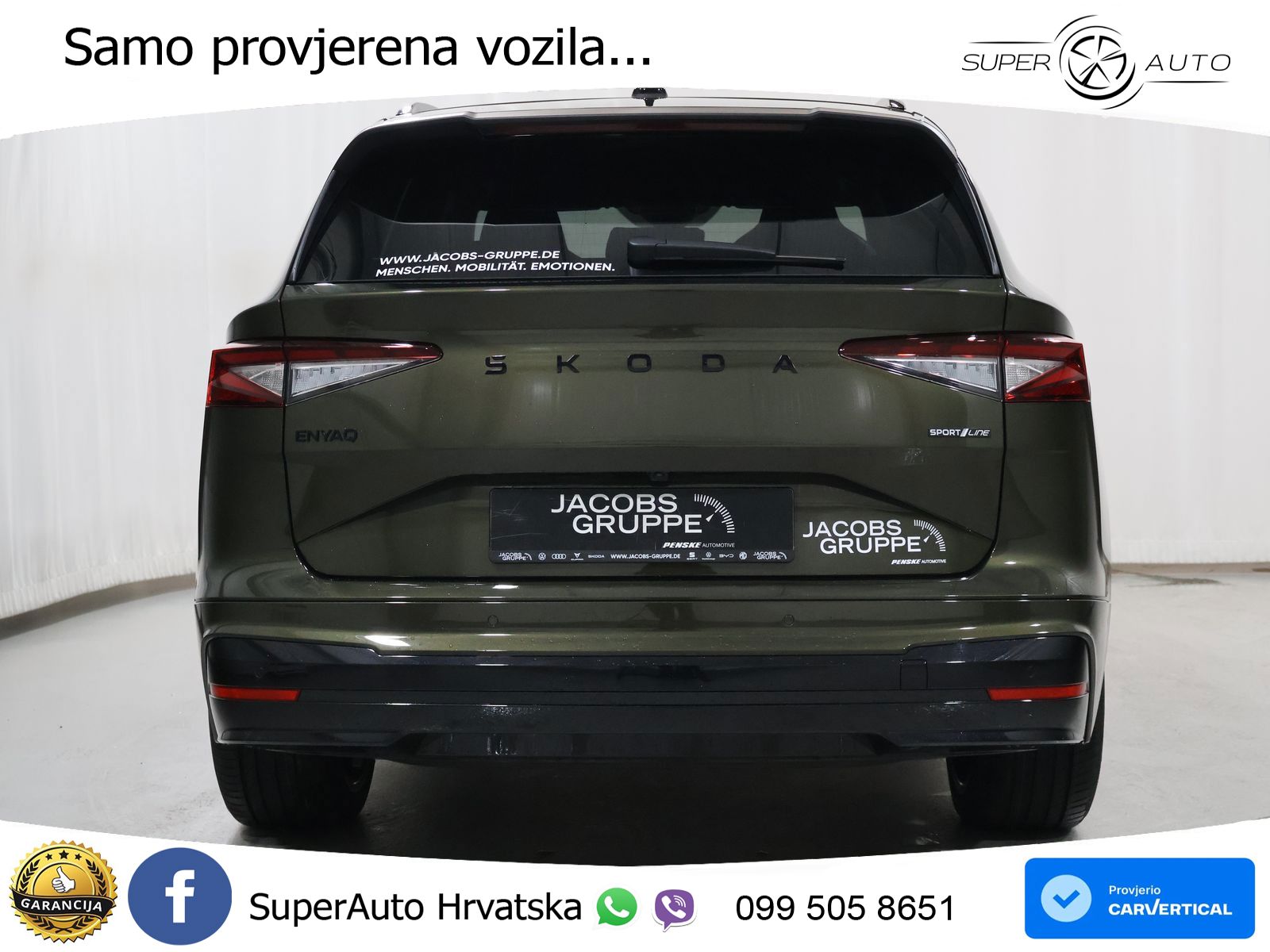 Škoda Enyaq 85 82 kWh (286 KS) SportLine LED+GR SJED+ACC