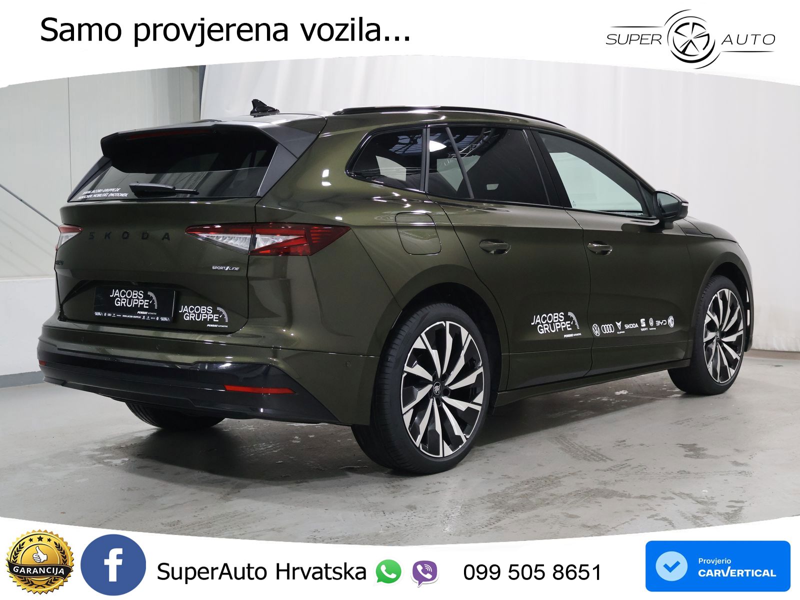 Škoda Enyaq 85 82 kWh (286 KS) SportLine LED+GR SJED+ACC