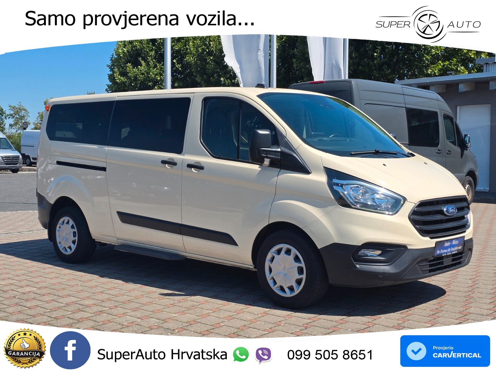 Ford Transit Custom L2 8 sjedala LED+GR SJED+ACC