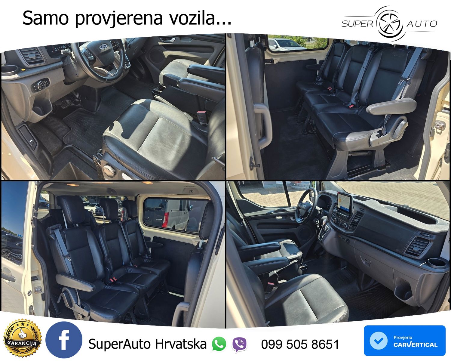 Ford Transit Custom L2 8 sjedala LED+GR SJED+ACC