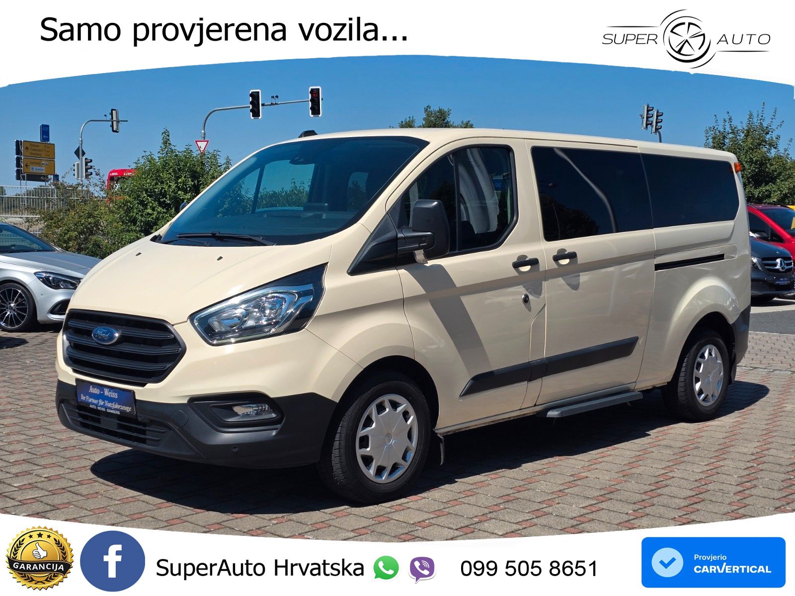 Ford Transit Custom L2 8 sjedala LED+GR SJED+ACC