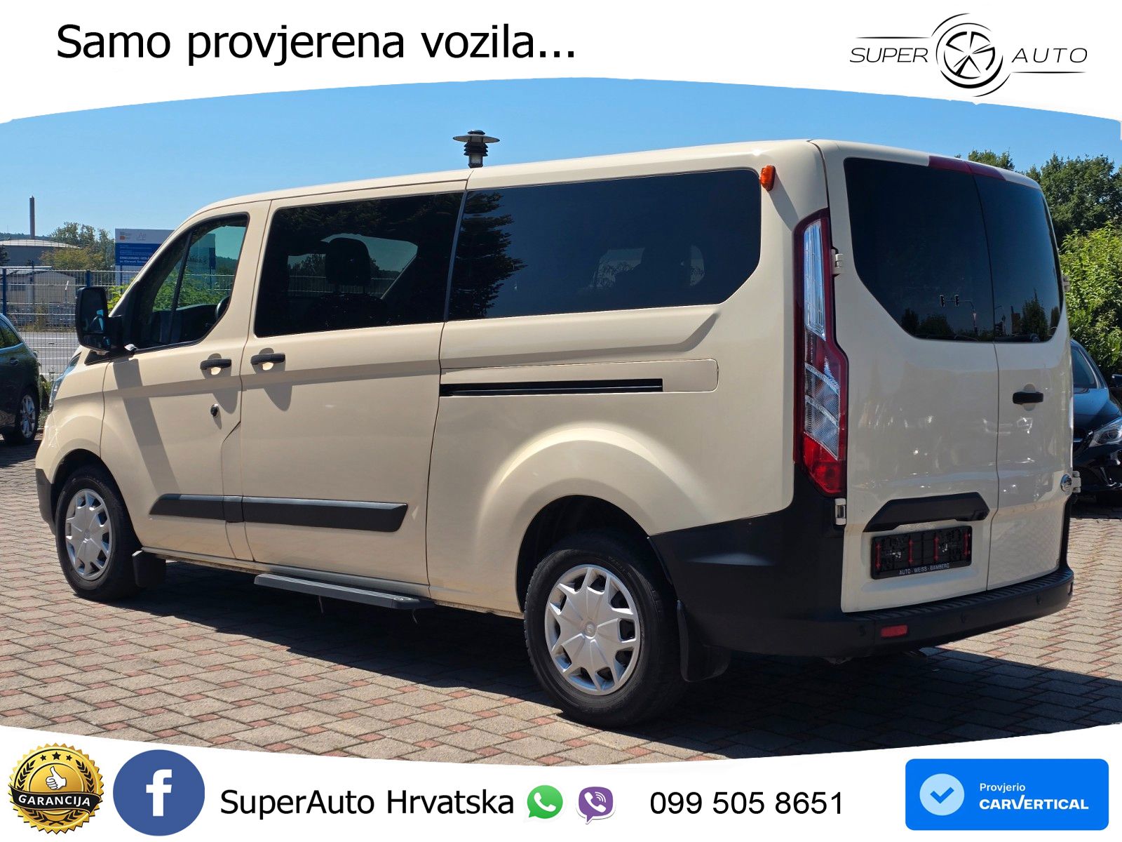 Ford Transit Custom L2 8 sjedala LED+GR SJED+ACC