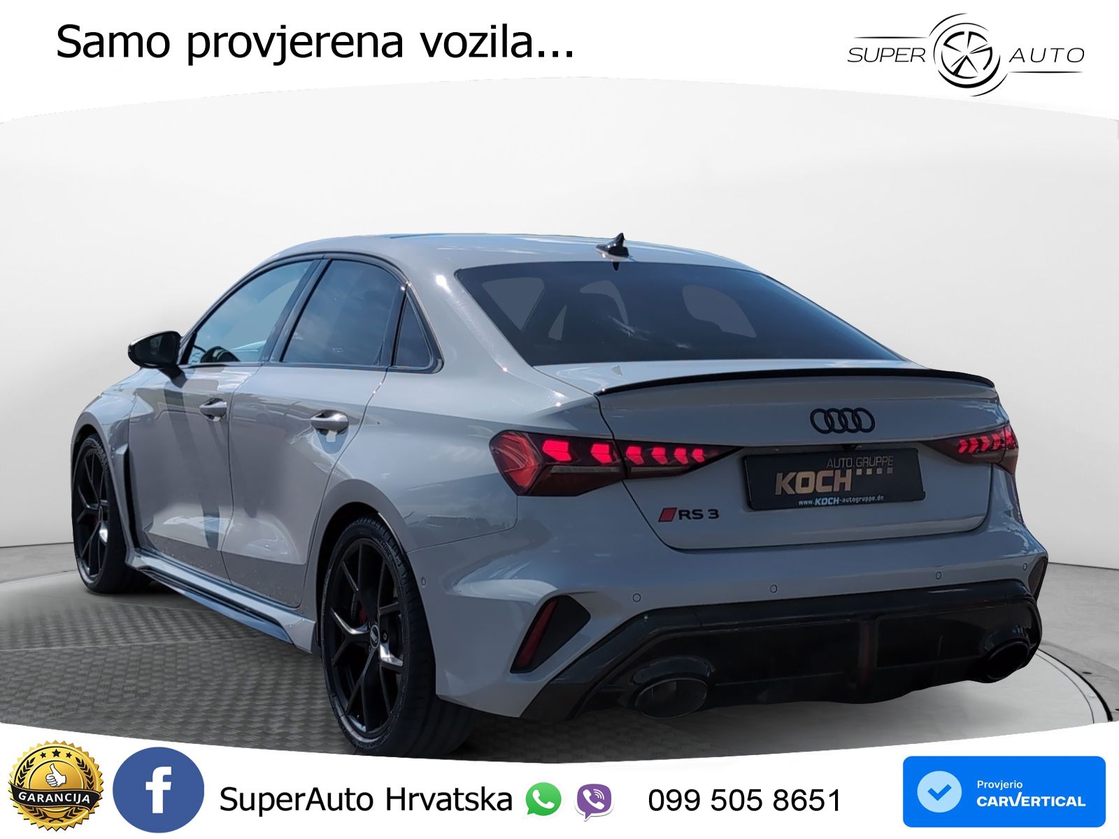 Audi RS3 Sedan 2.5 TFSI (400 KS) quattro S tronic LED+GR SJED+ACC