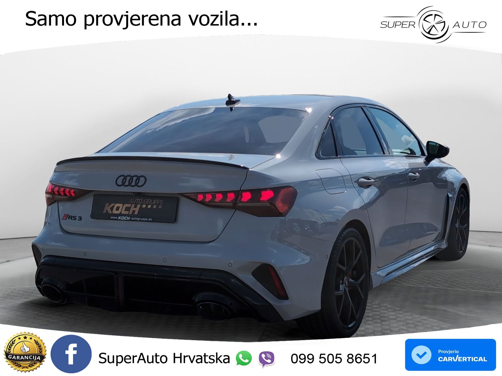 Audi RS3 Sedan 2.5 TFSI (400 KS) quattro S tronic LED+GR SJED+ACC