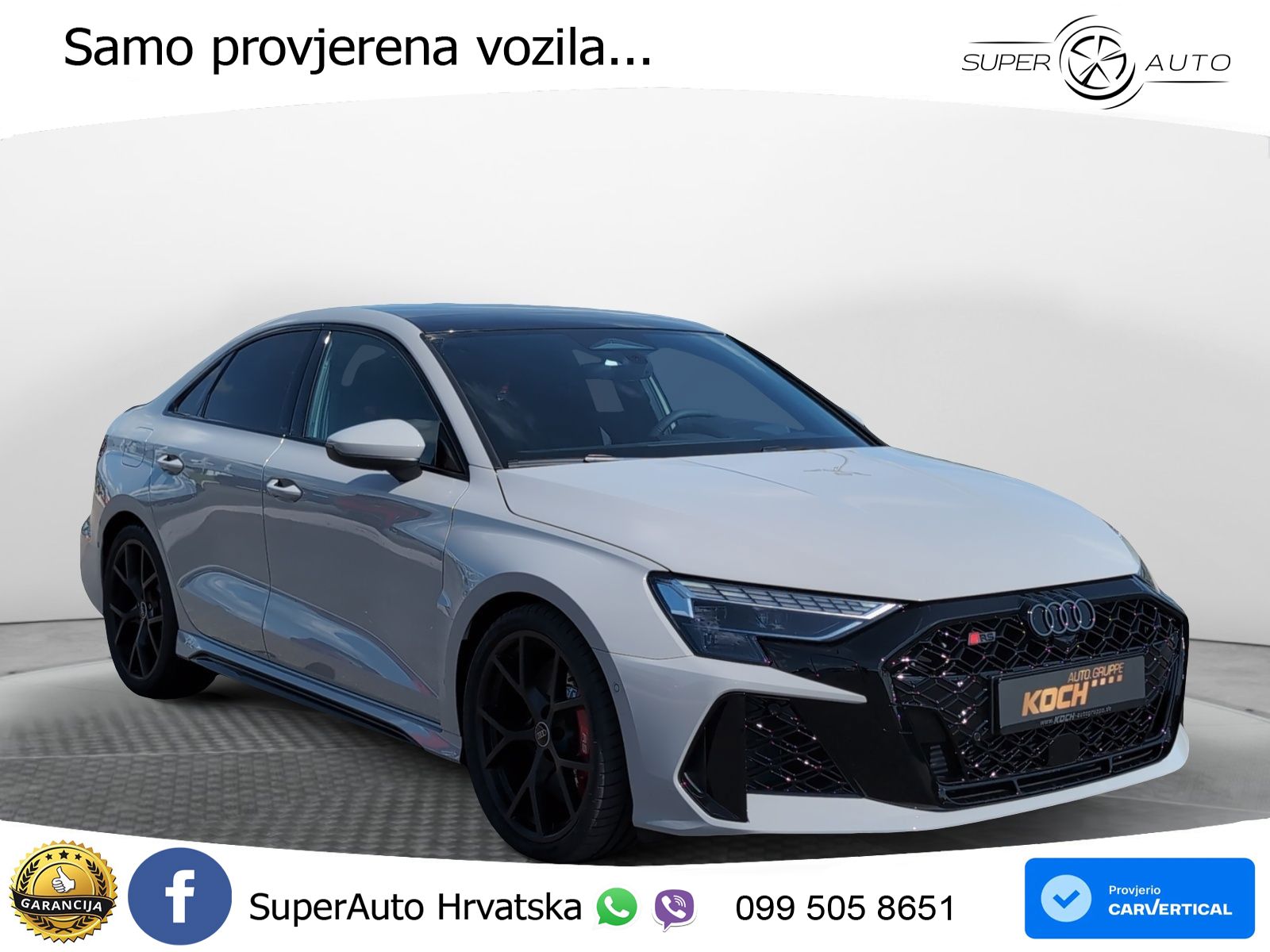 Audi RS3 Sedan 2.5 TFSI (400 KS) quattro S tronic LED+GR SJED+ACC