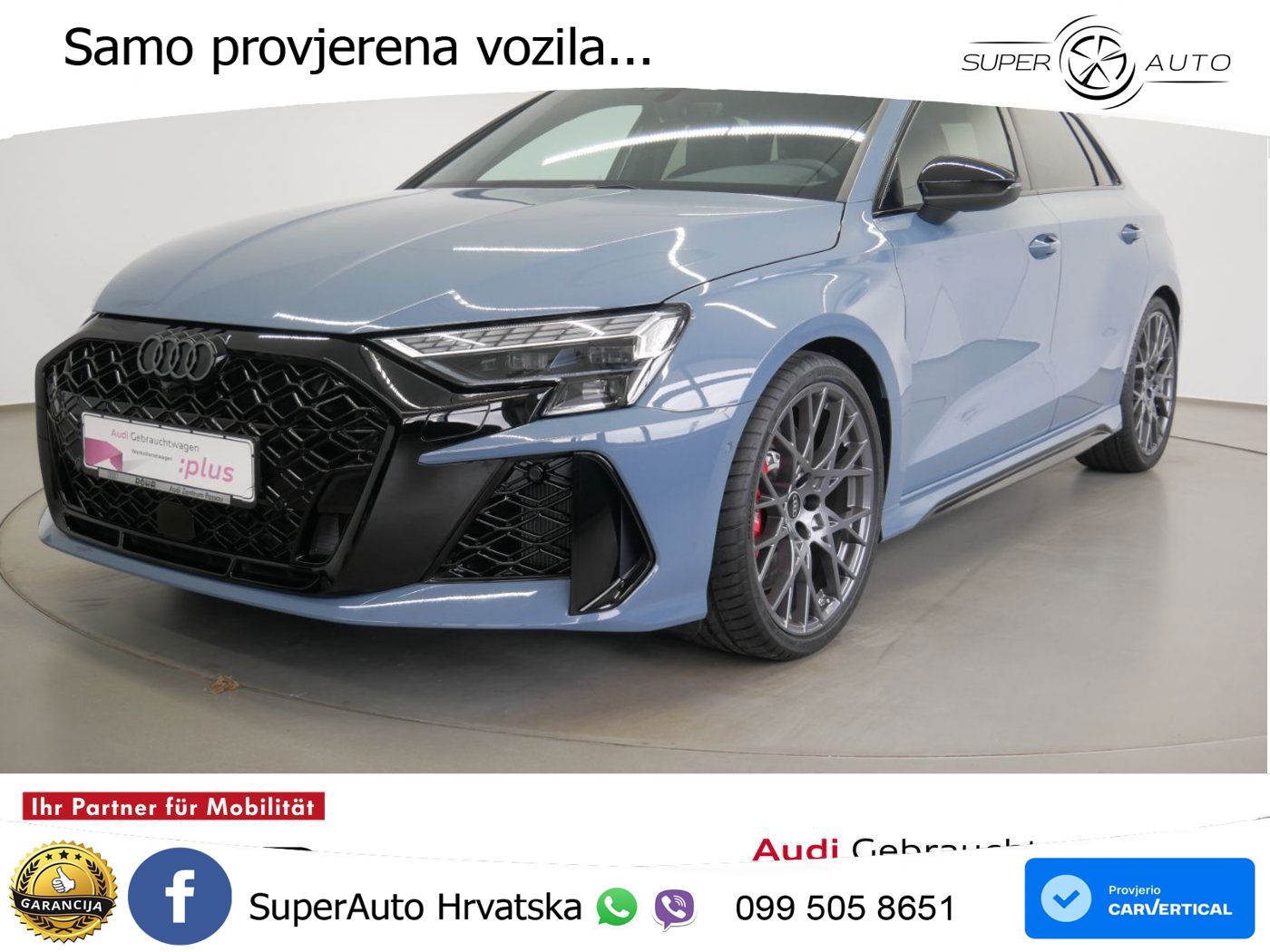 Audi RS3 Sedan 2.5 TFSI (400 KS) quattro S tronic LED+GR SJED+ACC