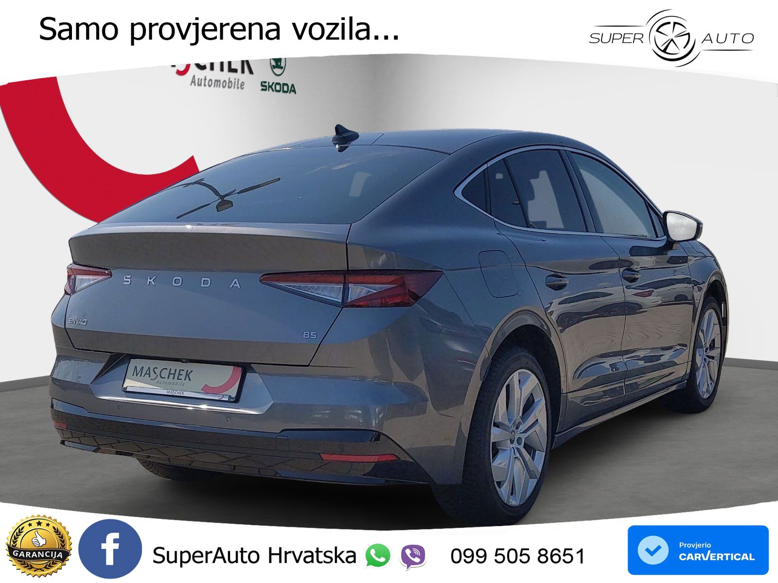 Škoda Enyaq Coupe iV 85 82 kWh (286 KS) LED+GR SJED+ACC