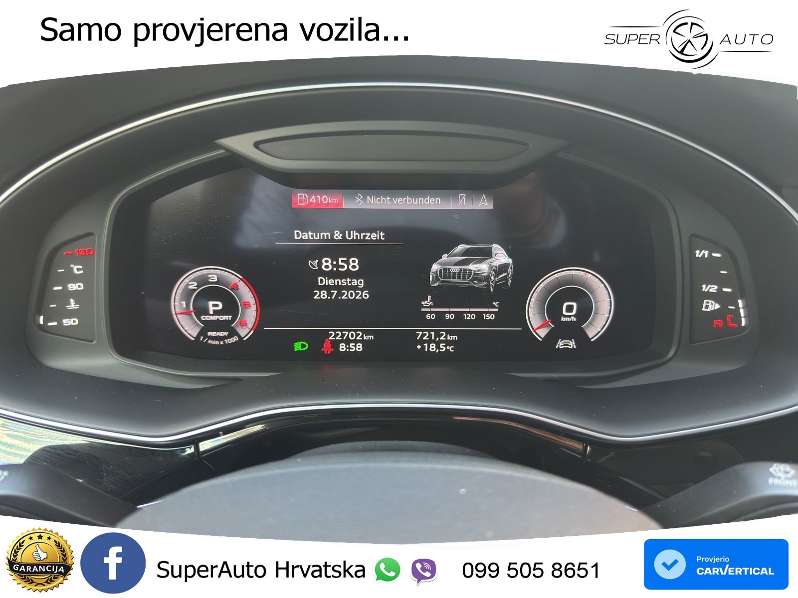 Audi Q8 50 TDI V6 (286 KS) quattro Tiptronic