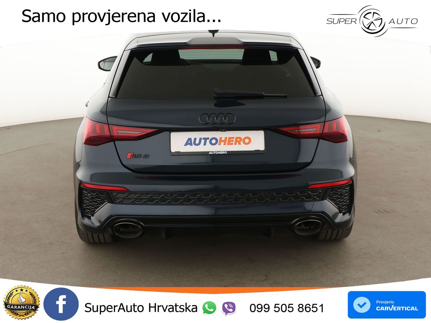 Audi RS3 Sportback 2.5 TFSI (400 KS) quattro S tronic LED+GR SJED+ACC