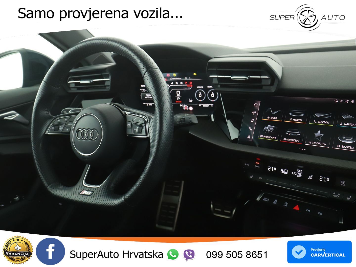 Audi RS3 Sportback 2.5 TFSI (400 KS) quattro S tronic LED+GR SJED+ACC