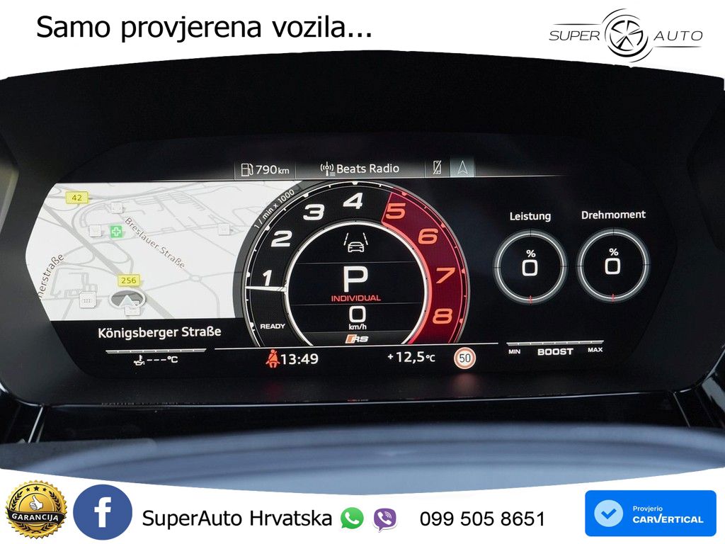 Audi RS3 Sedan 2.5 TFSI (400 KS) quattro S tronic LED+GR SJED+ACC