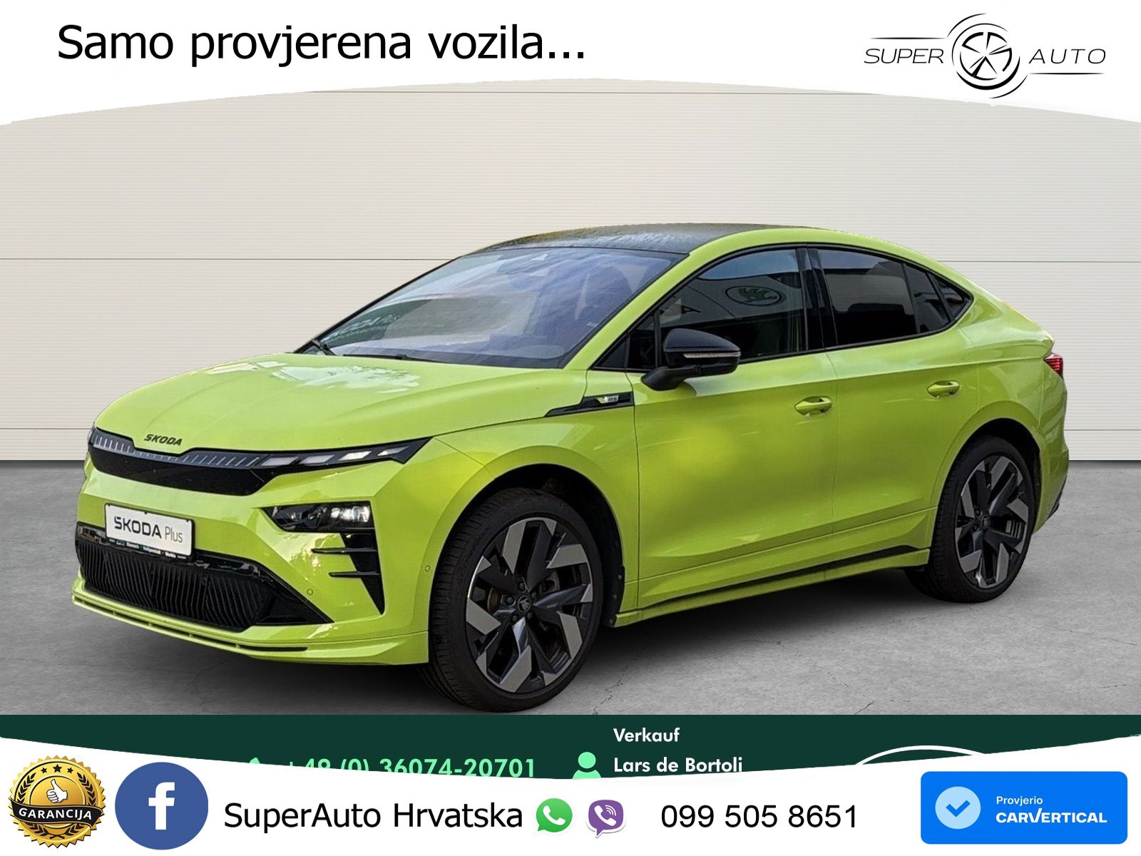 Škoda Enyaq Coupe RS 84 kWh (340 KS) AWD LED+GR SJED+ACC
