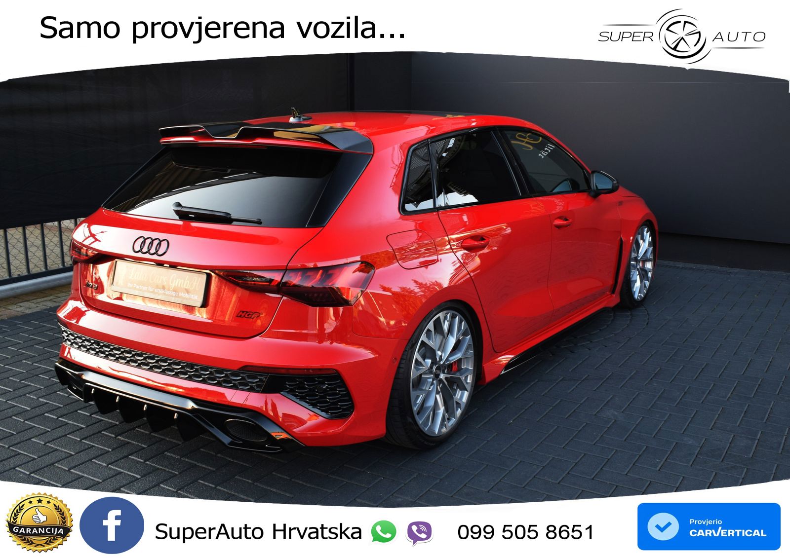 Audi RS3 Sportback 2.5 TFSI (400 KS) quattro S tronic LED+GR SJED+ACC