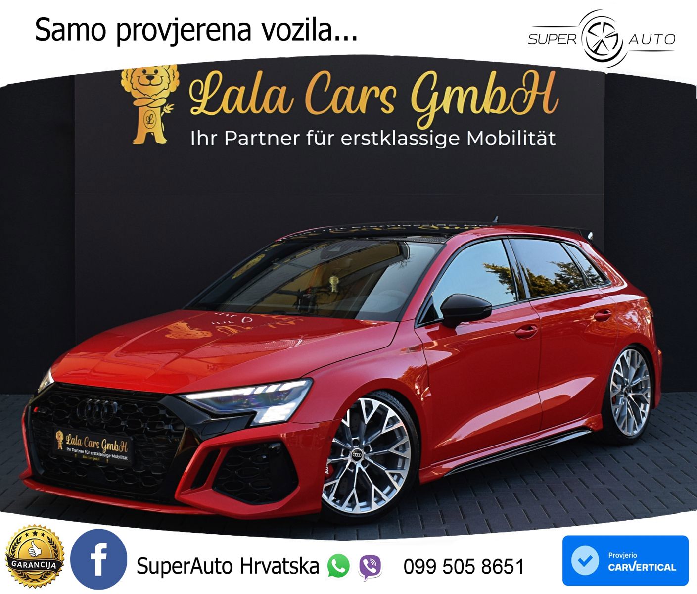 Audi RS3 Sportback 2.5 TFSI (400 KS) quattro S tronic LED+GR SJED+ACC