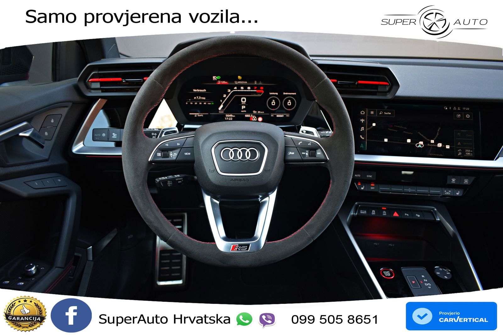 Audi RS3 Sportback 2.5 TFSI (400 KS) quattro S tronic LED+GR SJED+ACC
