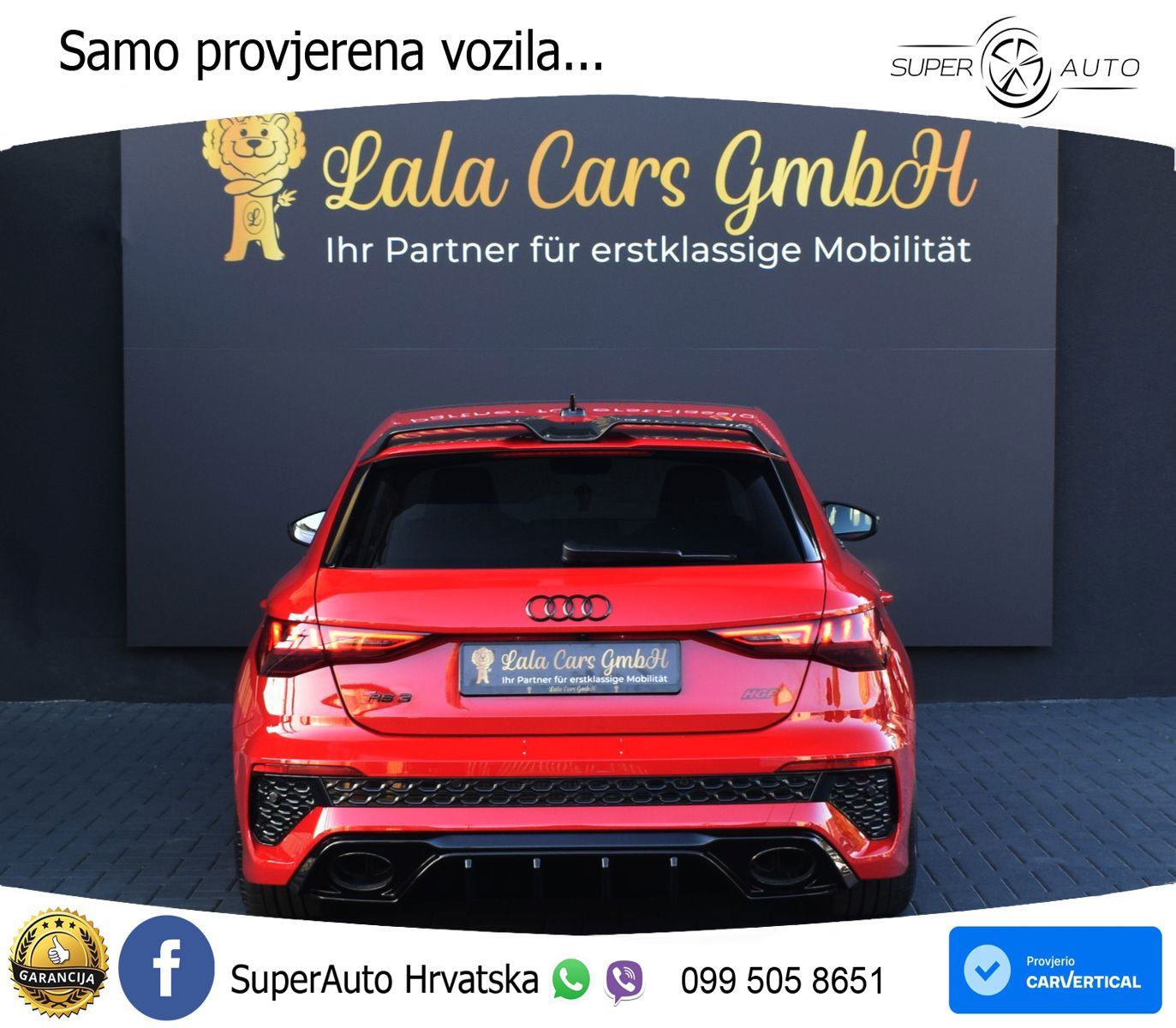 Audi RS3 Sportback 2.5 TFSI (400 KS) quattro S tronic LED+GR SJED+ACC