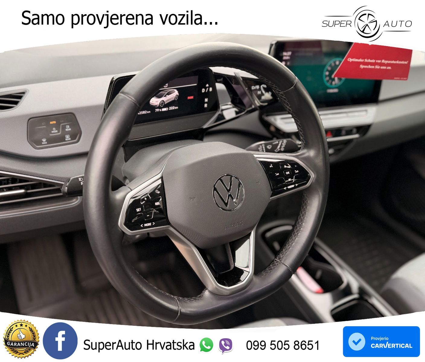 Volkswagen ID.3 Pro Performance 62 kWh (204 KS) LED+GR SJED+ACC