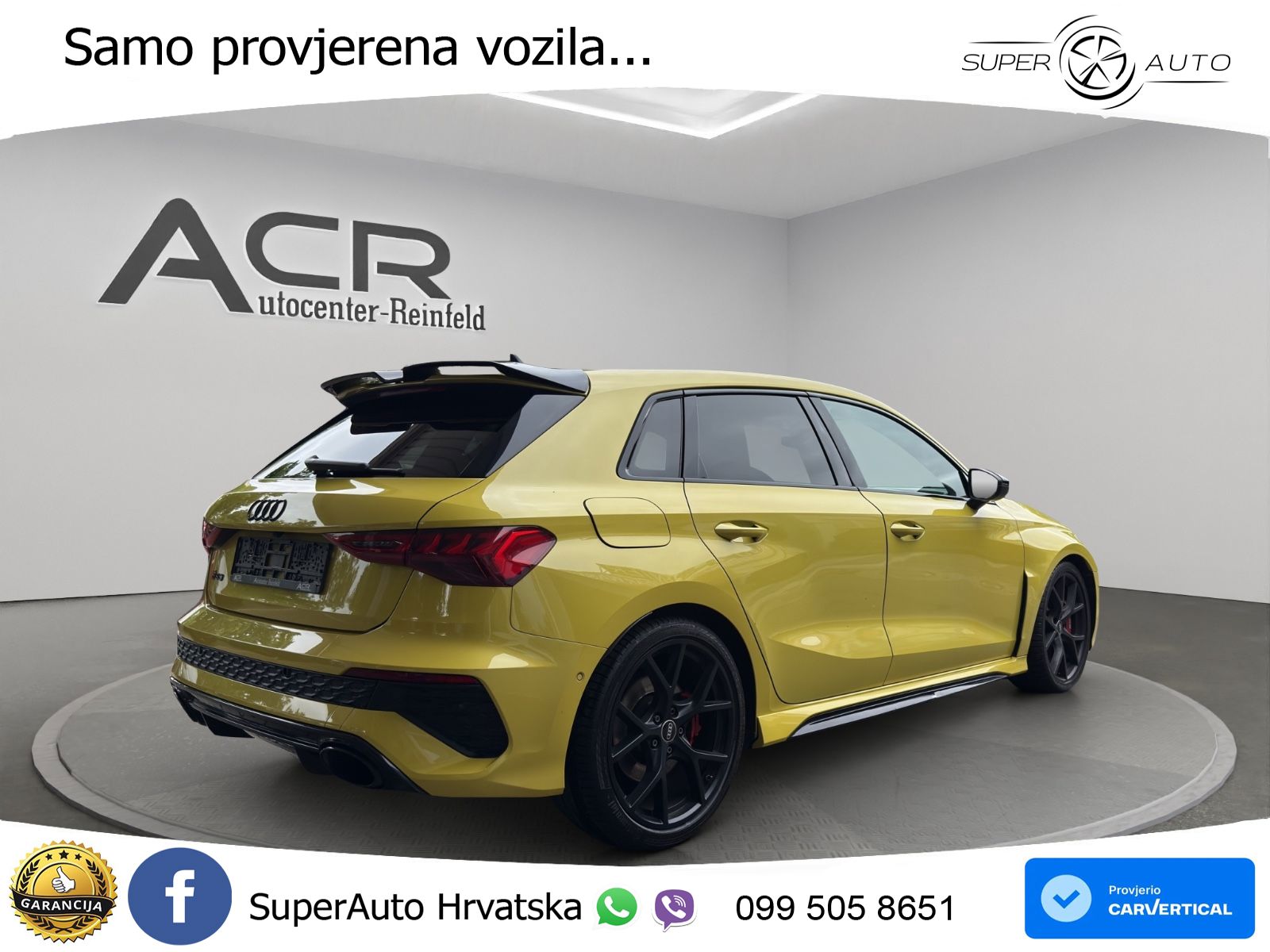 Audi RS3 Sportback 2.5 TFSI (400 KS) quattro S tronic LED+GR SJED+ACC