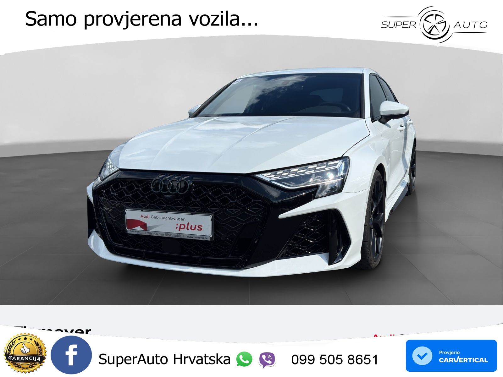 Audi RS3 Sportback 2.5 TFSI (400 KS) quattro S tronic LED+GR SJED+ACC