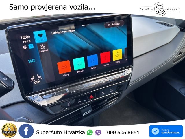 Volkswagen ID.3 Pro 62 kWh (204 KS) LED+GR SJED+ACC
