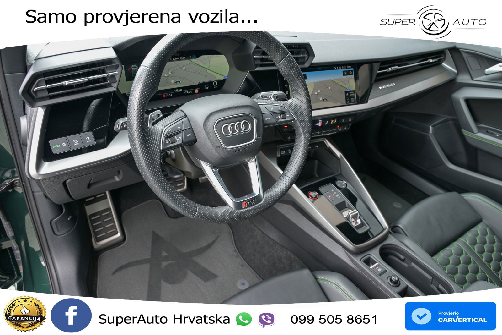 Audi RS3 Sedan 2.5 TFSI (400 KS) quattro S tronic LED+GR SJED+ACC