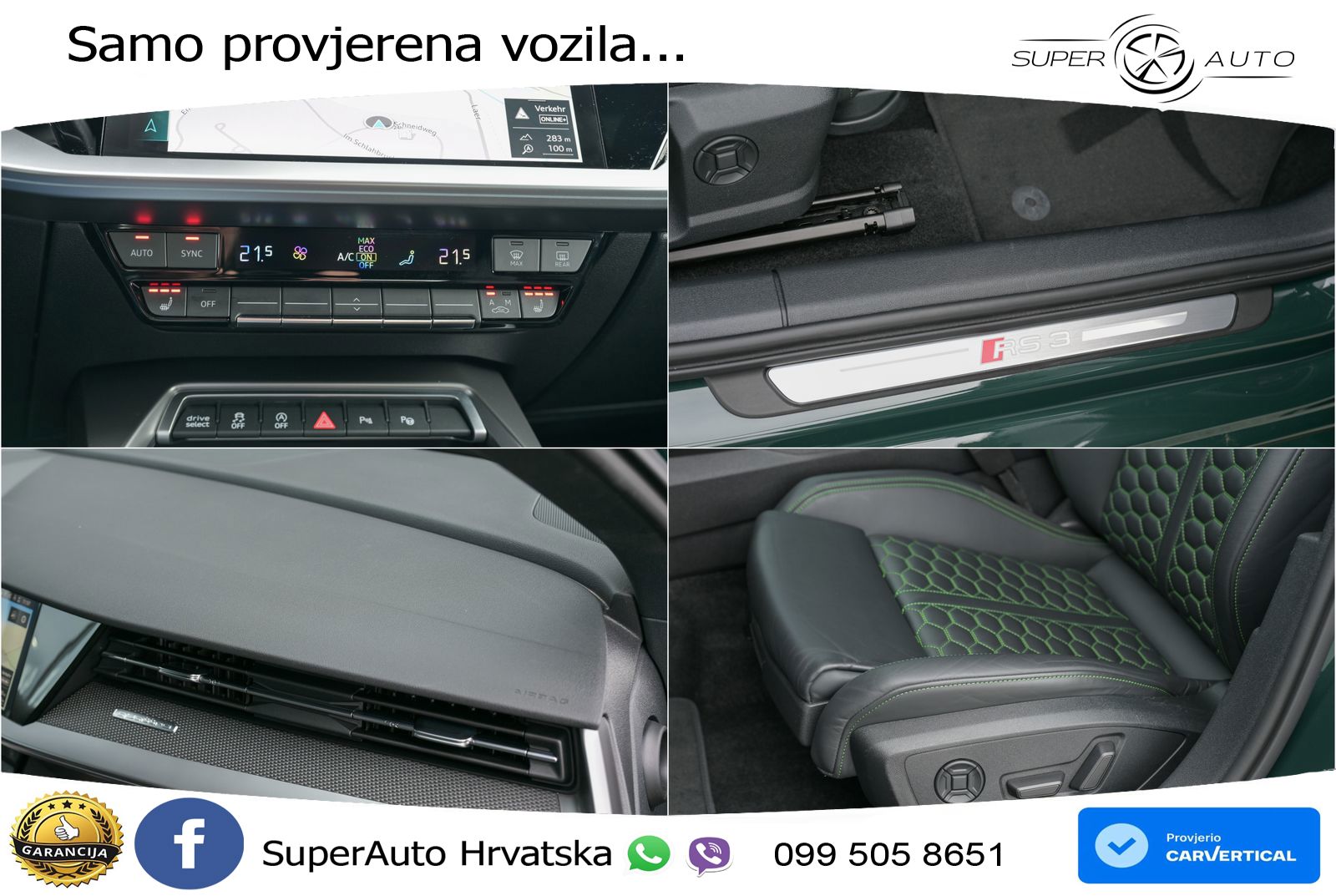 Audi RS3 Sedan 2.5 TFSI (400 KS) quattro S tronic LED+GR SJED+ACC