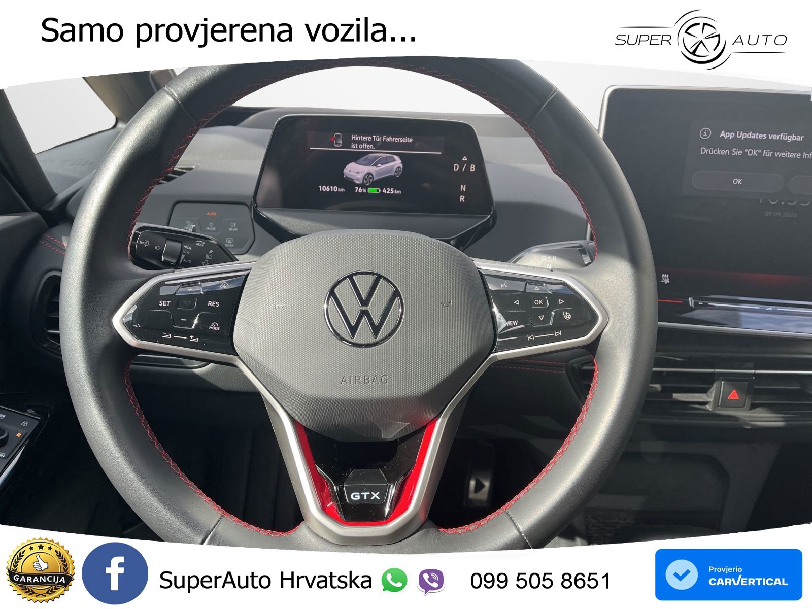 Volkswagen ID.3 GTX Performance 84 kWh (326 KS) LED+GR SJED+ACC