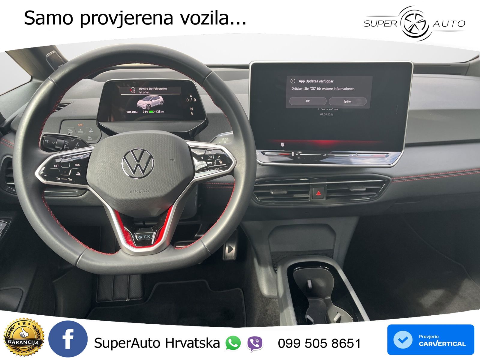 Volkswagen ID.3 GTX Performance 84 kWh (326 KS) LED+GR SJED+ACC