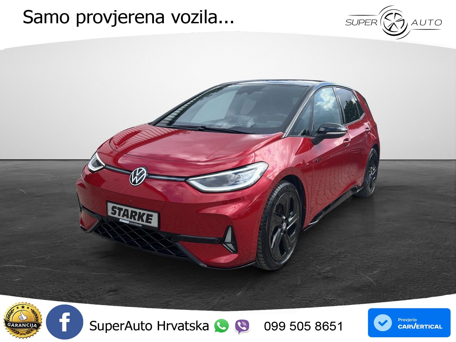 Volkswagen ID.3 GTX Performance 84 kWh (326 KS) LED+GR SJED+ACC