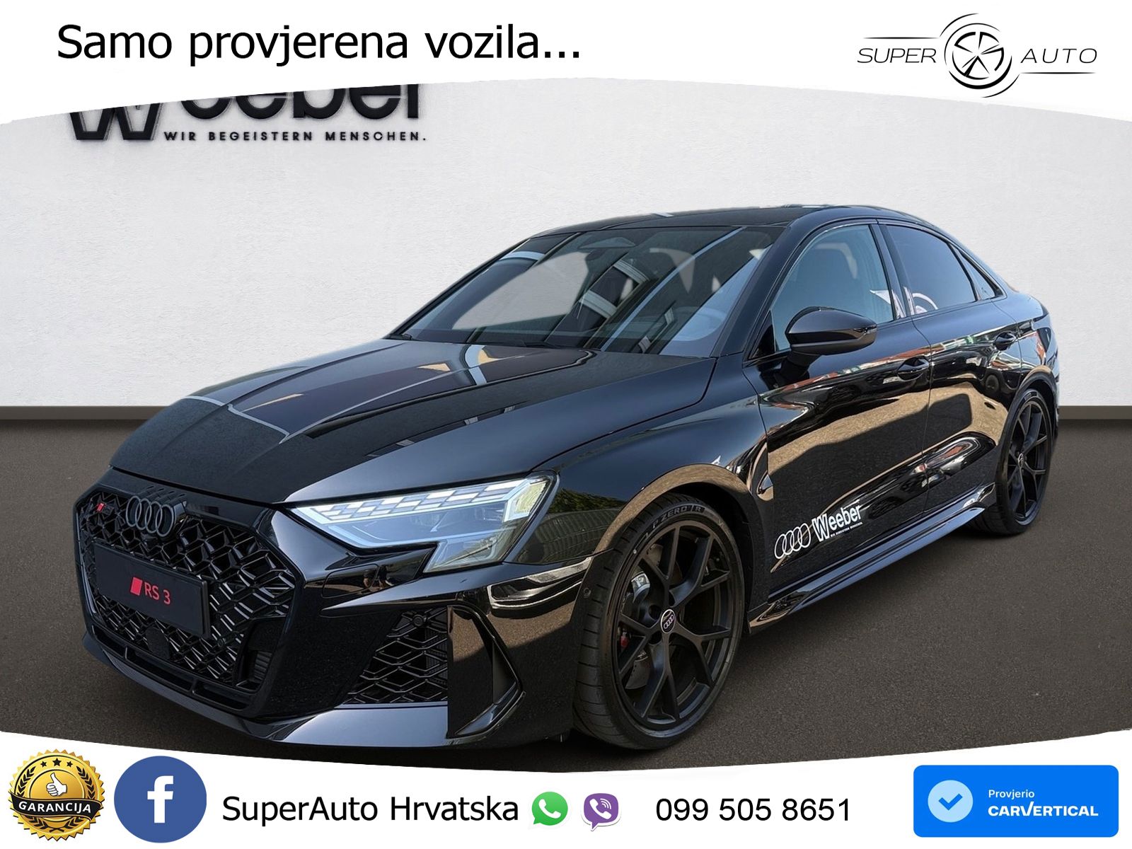 Audi RS3 Sedan 2.5 TFSI (400 KS) quattro S tronic LED+GR SJED+ACC