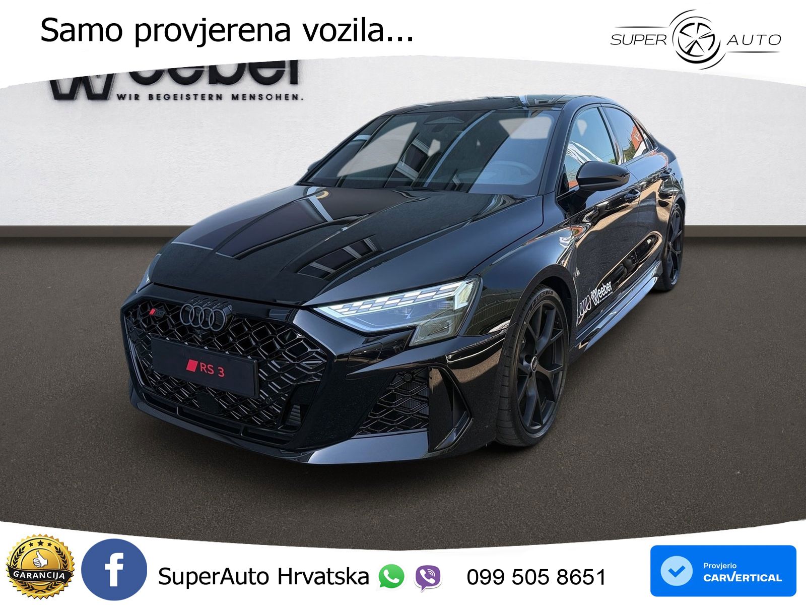Audi RS3 Sedan 2.5 TFSI (400 KS) quattro S tronic LED+GR SJED+ACC