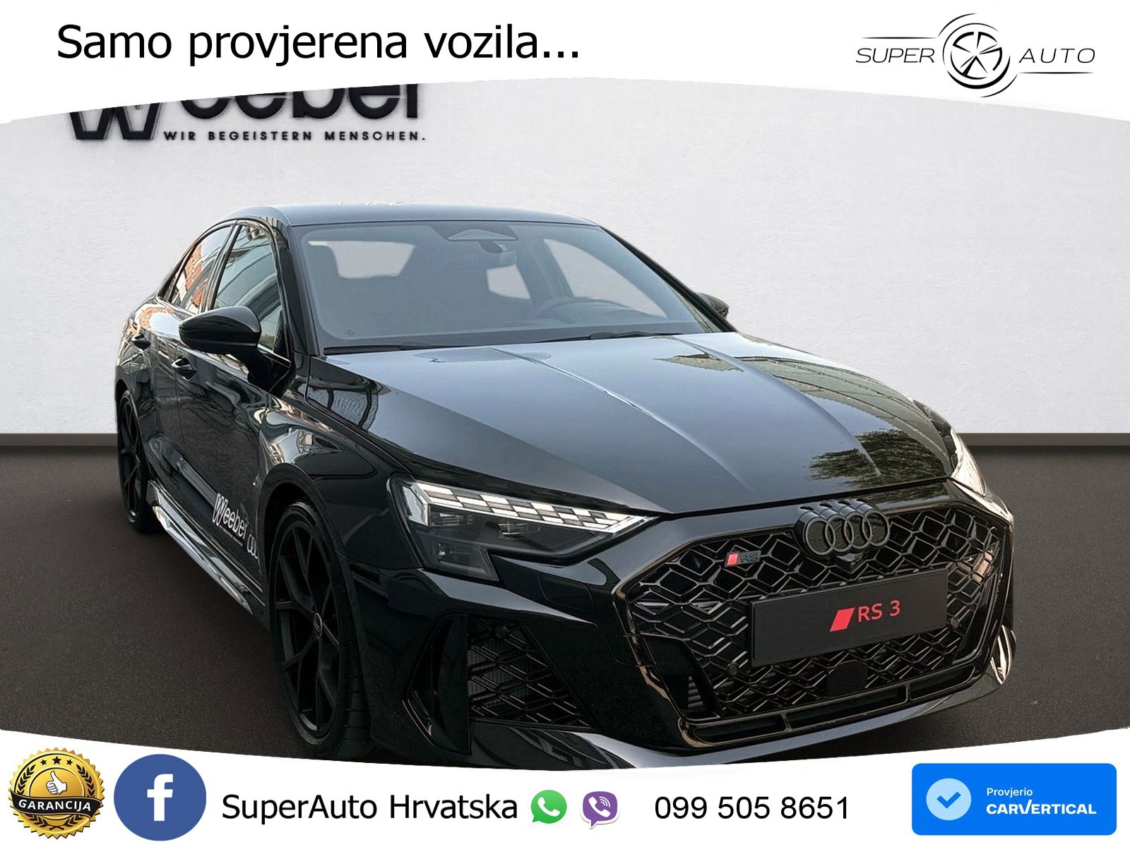 Audi RS3 Sedan 2.5 TFSI (400 KS) quattro S tronic LED+GR SJED+ACC