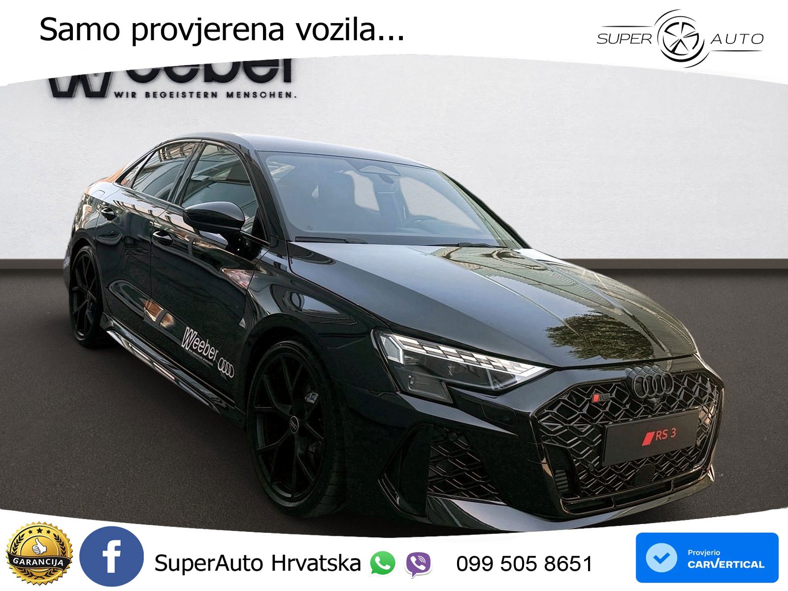 Audi RS3 Sedan 2.5 TFSI (400 KS) quattro S tronic LED+GR SJED+ACC