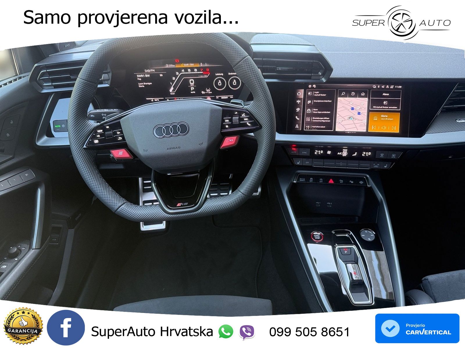 Audi RS3 Sedan 2.5 TFSI (400 KS) quattro S tronic LED+GR SJED+ACC