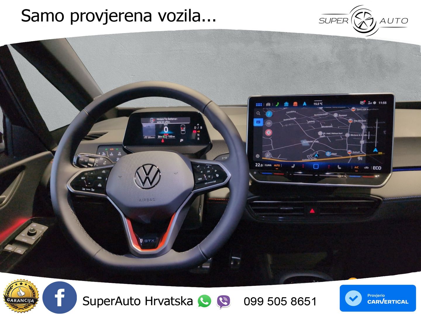 Volkswagen ID.3 GTX Performance 84 kWh (326 KS) LED+GR SJED+ACC